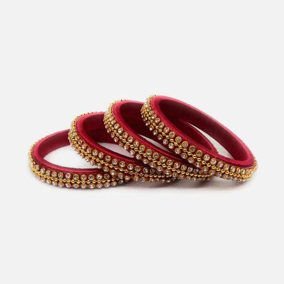 Picture of Gold and Red Bangles