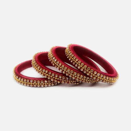 Picture of Gold and Red Bangles