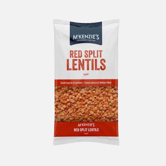 Picture of McKenzies Red Split lentils 1kg