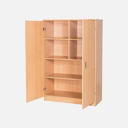 Picture of School Classroom Triple Divided Strorage Cupboard