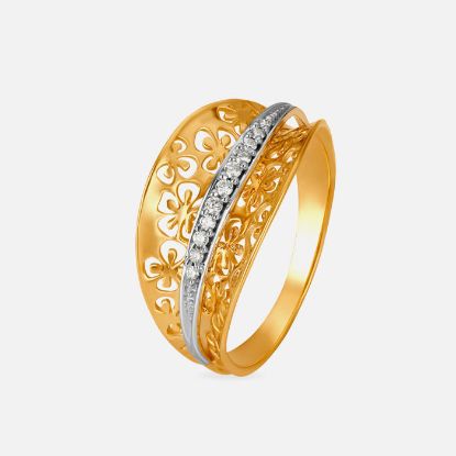 Picture of Yellow And White Gold Finger Ring