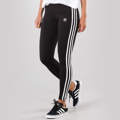 Picture of Adidas Original 3 Stripes Leggings Black